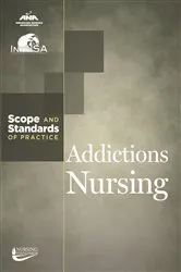 Book cover of Addictions Nursing by American Nurses Association