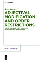 Book cover of Adjectival Modification and Order Restrictions by Sven Kotowski