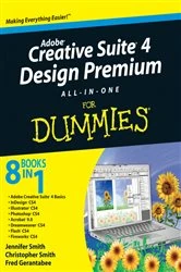 Book cover of Adobe Creative Suite 4 Design Premium All-in-One For Dummies by Jennifer Smith