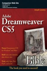 Book cover of Adobe Dreamweaver CS5 Bible by Joseph Lowery