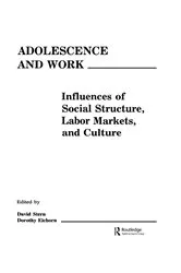 Book cover of Adolescence and Work by David Stern