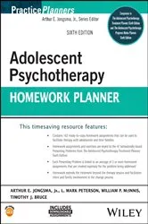 Book cover of Adolescent Psychotherapy Homework Planner (6th ed.) by Arthur E. Jongsma