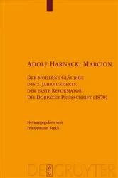 Book cover of Adolf Harnack: Marcion by Friedemann Steck