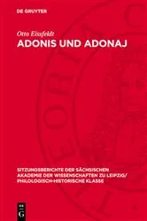 Book cover of Adonis und Adonaj by Otto Eissfeldt