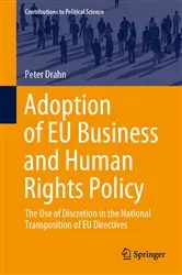 Book cover of Adoption of EU Business and Human Rights Policy by Peter Drahn