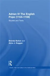 Book cover of Adrian IV The English Pope (1154–1159) by Brenda Bolton