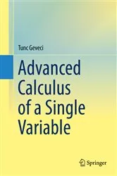 Book cover of Advanced Calculus of a Single Variable by Unknown