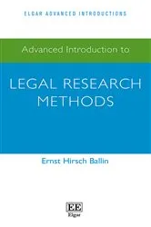 Book cover of Advanced Introduction to Legal Research Methods by Unknown
