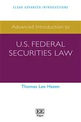Book cover of Advanced Introduction to U.S. Federal Securities Law by Unknown