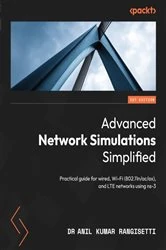 Book cover of Advanced Network Simulations Simplified by Dr Anil Kumar Rangisetti