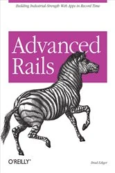 Book cover of Advanced Rails by Brad Ediger