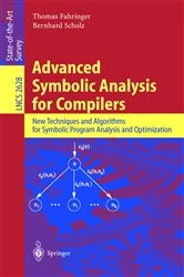 Book cover of Advanced Symbolic Analysis for Compilers by Thomas Fahringer
