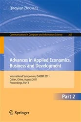 Book cover of Advances in Applied Economics, Business and Development by Qingyuan Zhou
