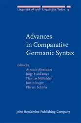 Book cover of Advances in Comparative Germanic Syntax by Artemis Alexiadou