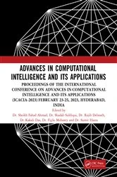 Book cover of Advances in Computational Intelligence and Its Applications by Sheikh Fahad Ahmad