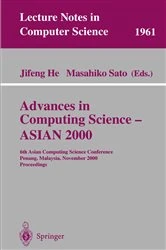Book cover of Advances in Computing Science - ASIAN 2000 by Jifeng He