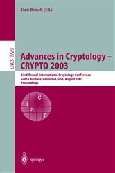 Book cover of Advances in Cryptology -- CRYPTO 2003 by Dan Boneh