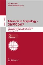 Book cover of Advances in Cryptology – CRYPTO 2017 by Jonathan Katz
