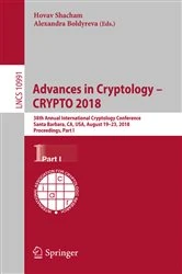 Book cover of Advances in Cryptology – CRYPTO 2018 by Hovav Shacham