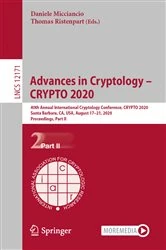 Book cover of Advances in Cryptology – CRYPTO 2020 by Daniele Micciancio