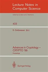 Book cover of Advances in Cryptology - CRYPTO '88 by Shafi Goldwasser