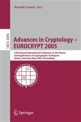 Book cover of Advances in Cryptology – EUROCRYPT 2005 by Ronald Cramer