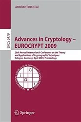 Book cover of Advances in Cryptology – EUROCRYPT 2009 by Antoine Joux