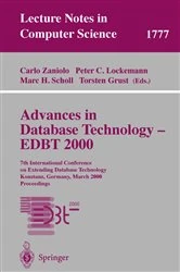 Book cover of Advances in Database Technology - EDBT 2000 by Carlo Zaniolo