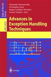Book cover of Advances in Exception Handling Techniques by Alexander Romanovsky