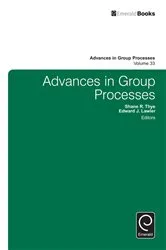 Book cover of Advances in Group Processes by Shane R. Thye