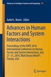 Book cover of Advances in Human Factors and System Interactions by Isabel L. Nunes