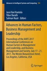 Book cover of Advances in Human Factors, Business Management and Leadership by Jussi Ilari Kantola