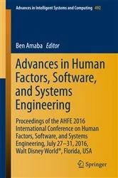 Book cover of Advances in Human Factors, Software, and Systems Engineering by Ben Amaba