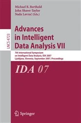 Book cover of Advances in Intelligent Data Analysis VII by Michael R. Berthold