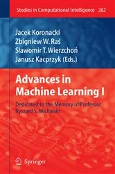 Book cover of Advances in Machine Learning I by Jacek Koronacki