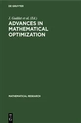Book cover of Advances in Mathematical Optimization by J. Guddat et al.