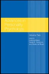 Book cover of Advances in Personality Psychology by Andrzej Eliasz