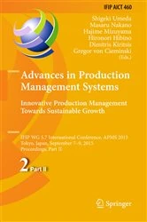 Book cover of Advances in Production Management Systems: Innovative Production Management Towards Sustainable Growth by Shigeki Umeda