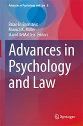 Book cover of Advances in Psychology and Law by Unknown