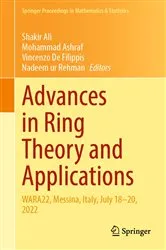 Book cover of Advances in Ring Theory and Applications by Shakir Ali