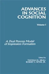 Book cover of Advances in Social Cognition, Volume I by Robert S. Wyer Jr.