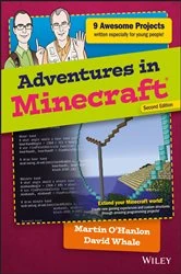 Book cover of Adventures in Minecraft (2nd ed.) by David Whale