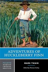 Book cover of Adventures of Huckleberry Finn (4th ed.) by Mark Twain