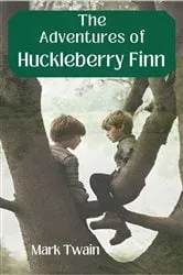 Book cover of Adventures of Huckleberry Finn (Annotated) by Mark Twain