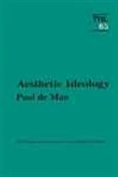 Book cover of Aesthetic Ideology by Paul De Man