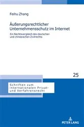 Book cover of Aeußerungsrechtlicher Unternehmensschutz im Internet by Astrid Stadler