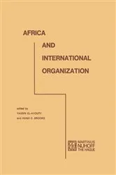 Book cover of Africa and international organization by Unknown
