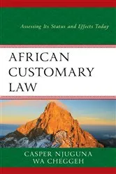 Book cover of African Customary Law by Casper Njuguna