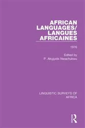 Book cover of African Languages/Langues Africaines by P. Akụjụobi Nwachukwu