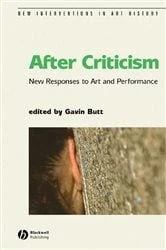 Book cover of After Criticism by Gavin Butt